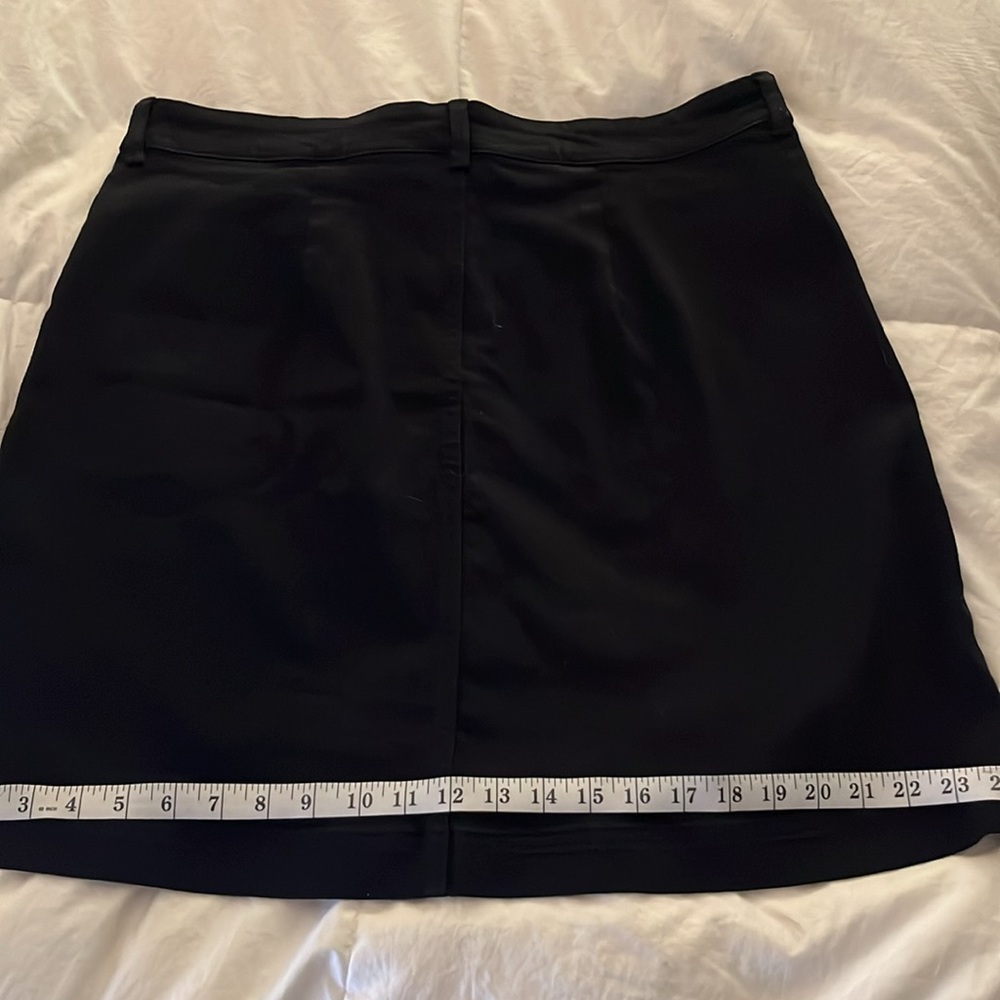 Everlane Black A-Line Patch Pocket Mini Skirt 16 - Picture 9 of 11